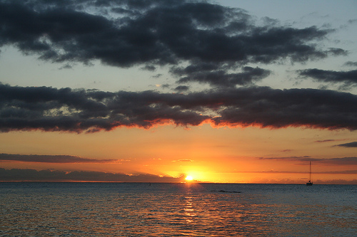 Mauritius zachód słońca