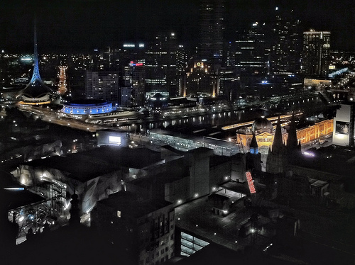 Melbourne nocą