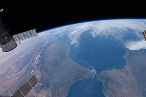 Hiszpania, widok z satelity