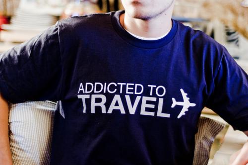 Koszulka Addicted to travel